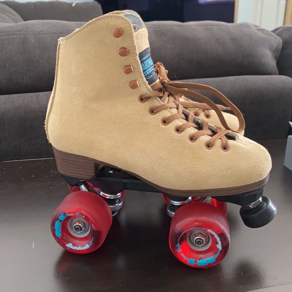Sure-Grip Tan Boardwalk Roller Skates